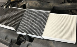 dirty car air filter