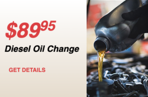 diesel oil change special
